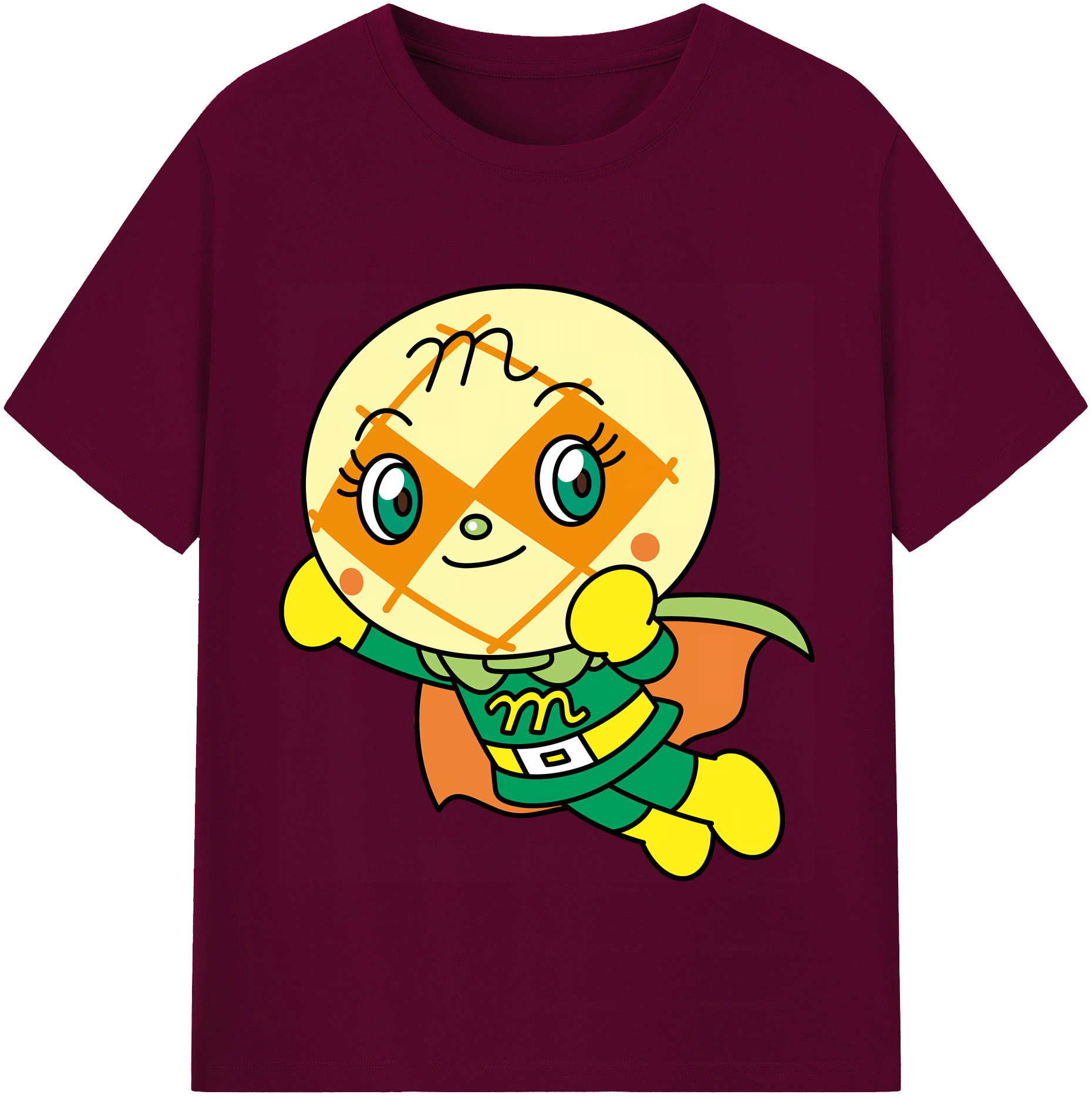 （画像用） アンパンマン Anpanman レディースカジュアルプリントTシャツ（綿100％）